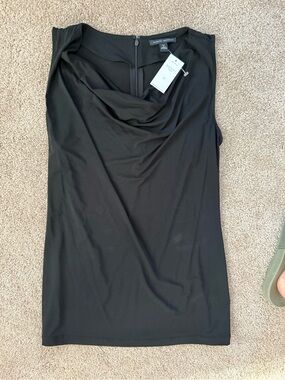 Banana Republic Black Sleeveless Cowl Neck Top